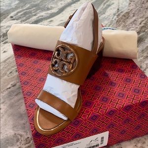 Tory Burch Metal Miller Wedge